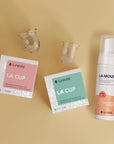 Pack Duo Luneale - lot de 2 cups menstruelles + mousse nettoyante Bio (taille M et S)-2