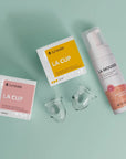 Pack Duo Luneale - lot de 2 cups menstruelles + mousse nettoyante Bio (taille M et L)-2