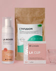 Pack découverte Luneale - Cup menstruelle + mousse nettoyante + Infusion bio pour les règles - Cup Taille M